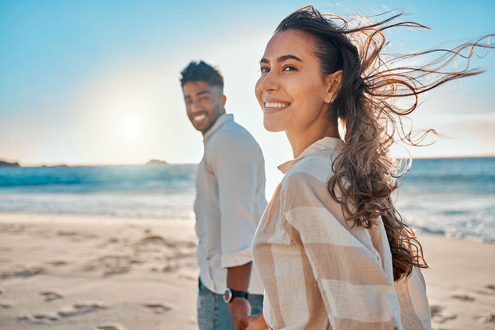 Couple on a beach